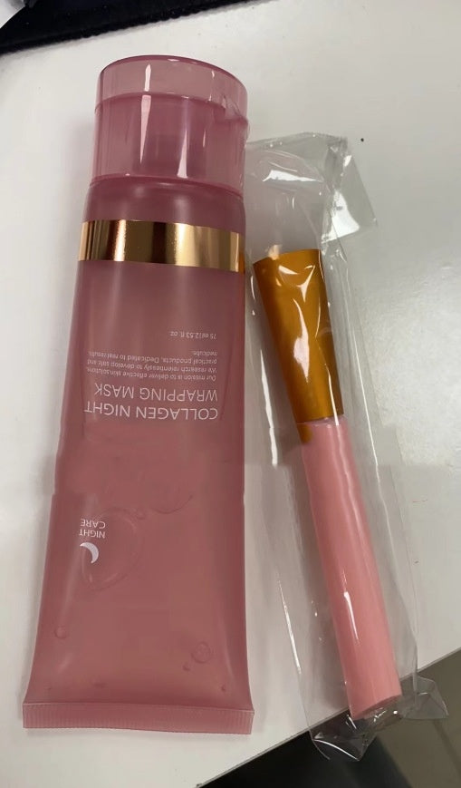 Trendy Overnight Collagen Wrapping Face Mask: Firming, Hydrating & Anti-Wrinkle Care