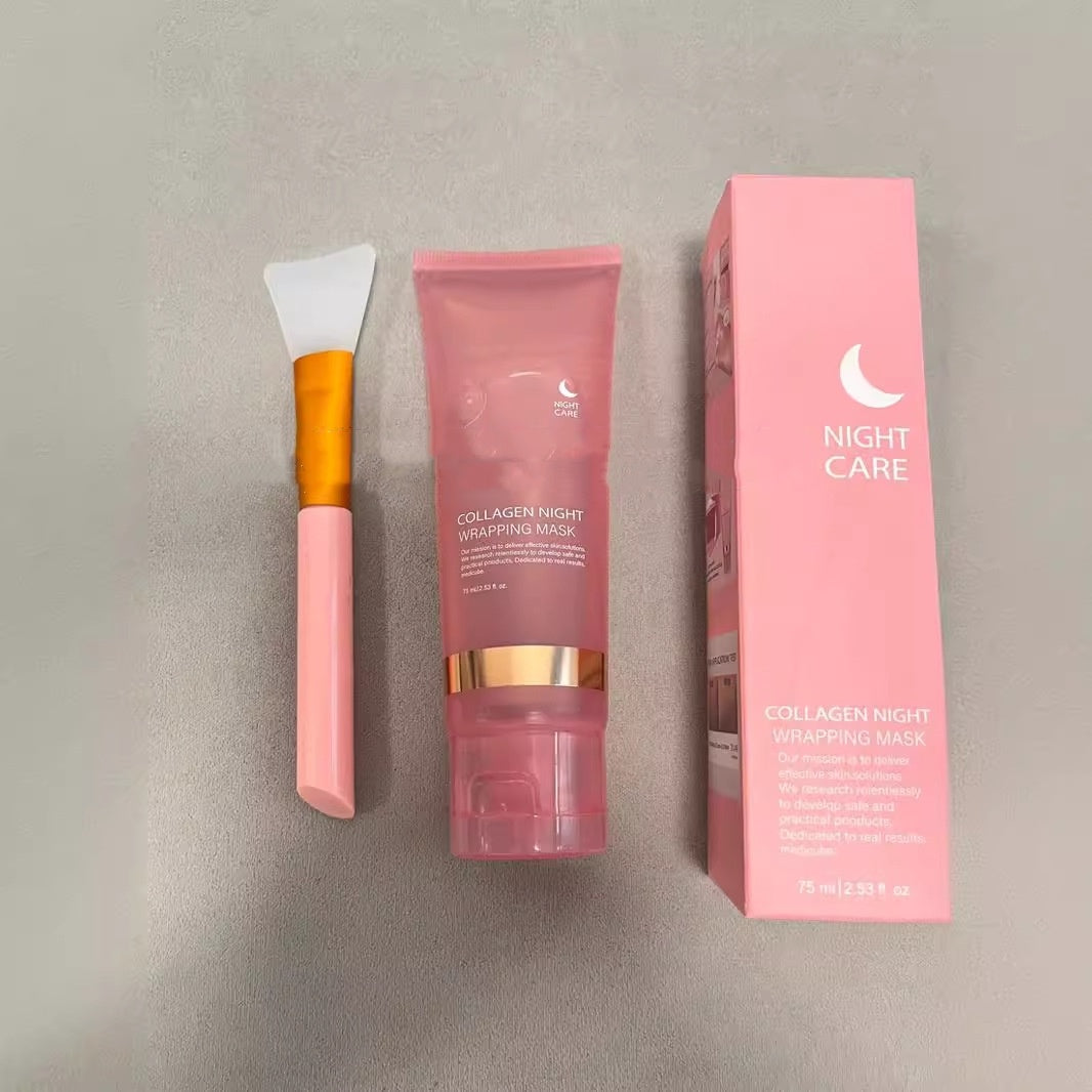 Trendy Overnight Collagen Wrapping Face Mask: Firming, Hydrating & Anti-Wrinkle Care