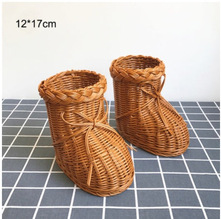 Handwoven Rattan Fruit Basket – Stylish Home & Kitchen Storage