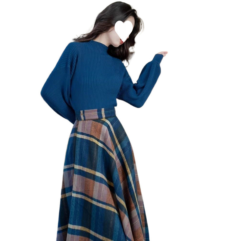 Autumn And Winter Tea Series Wear French Style Young Unique Skirt Sweater