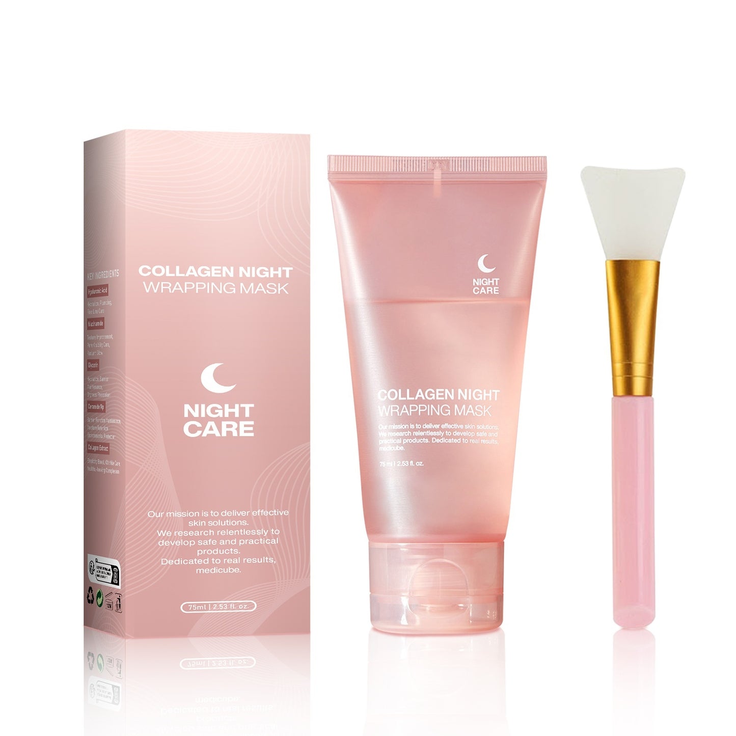 Trendy Overnight Collagen Wrapping Face Mask: Firming, Hydrating & Anti-Wrinkle Care