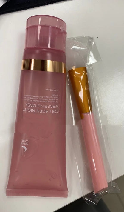 Trendy Overnight Collagen Wrapping Face Mask: Firming, Hydrating & Anti-Wrinkle Care