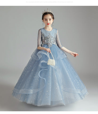 Elegant Host Evening Dress Princess Dress for Girls – Short, Midi & Long Options for Special Occasions