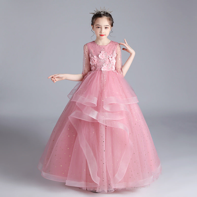 Elegant Host Evening Dress Princess Dress for Girls – Short, Midi & Long Options for Special Occasions