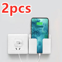 Wall-Mounted Phone Charging Holder – Punch-Free Sticky Storage Box