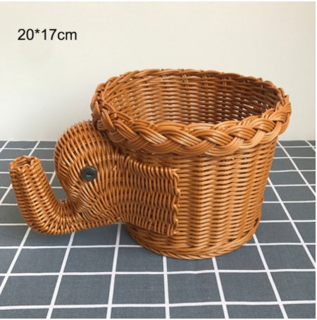 Handwoven Rattan Fruit Basket – Stylish Home & Kitchen Storage