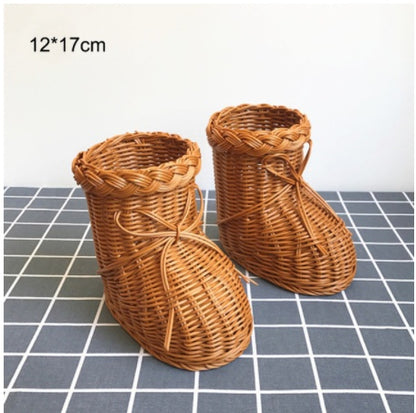 Handwoven Rattan Fruit Basket – Stylish Home & Kitchen Storage