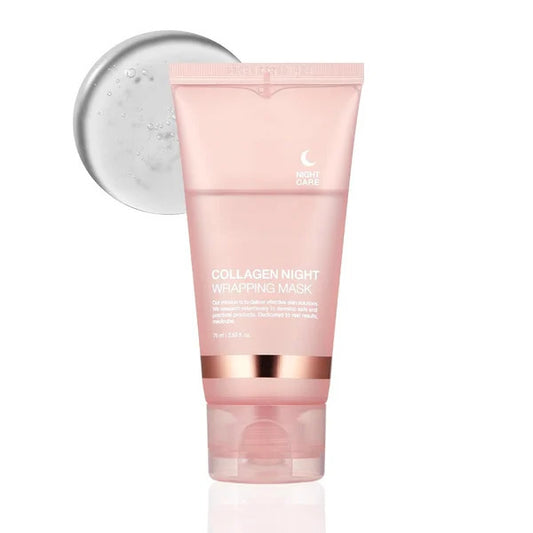 Trendy Overnight Collagen Wrapping Face Mask: Firming, Hydrating & Anti-Wrinkle Care