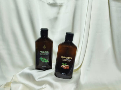 Box Trio Oils – Rosemary, Almond & Castor Oils for Complete Skin & Hair Care | Deenoon Store
