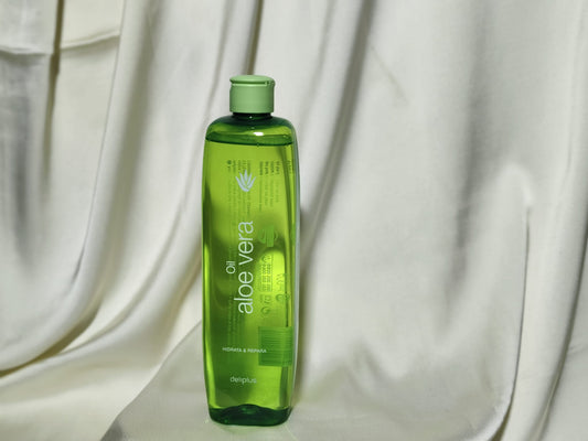 Deliplus Aloe Vera Body & Hair Oil – 400 ml | Hydrate, Soothe & Shine