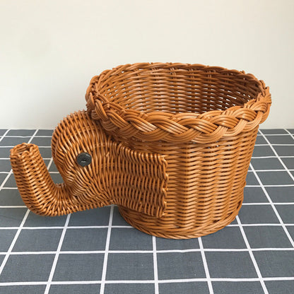 Handwoven Rattan Fruit Basket – Stylish Home & Kitchen Storage