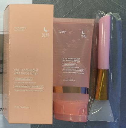 Trendy Overnight Collagen Wrapping Face Mask: Firming, Hydrating & Anti-Wrinkle Care